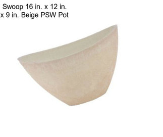 Swoop 16 in. x 12 in. x 9 in. Beige PSW Pot