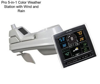 Pro 5-in-1 Color Weather Station with Wind and Rain