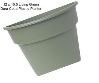 12 x 10.5 Living Green Dura Cotta Plastic Planter