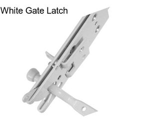 White Gate Latch