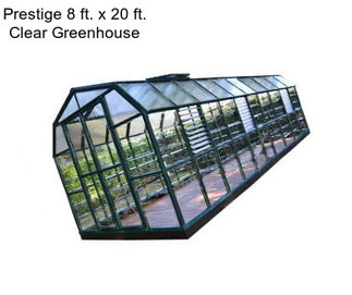 Prestige 8 ft. x 20 ft. Clear Greenhouse