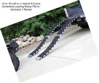 12 in. W x 90 in. L Hybrid S-Curve Centerfold Loading Ramp 750 lb. (Includes 1 Ramp)