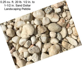 0.25 cu. ft. 20 lb. 1/2 in. to 1-1/2 in. Sand Dollar Landscaping Pebble
