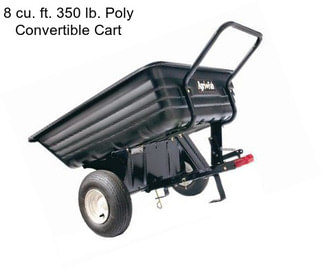 8 cu. ft. 350 lb. Poly Convertible Cart