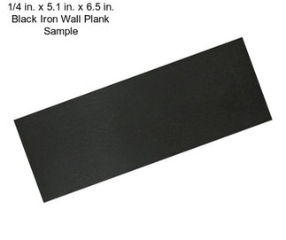 1/4 in. x 5.1 in. x 6.5 in. Black Iron Wall Plank Sample