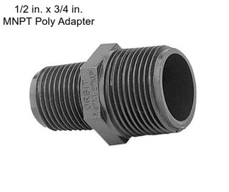 1/2 in. x 3/4 in. MNPT Poly Adapter