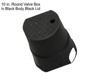 10 in. Round Valve Box in Black Body Black Lid