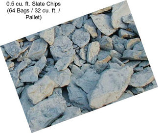 0.5 cu. ft. Slate Chips (64 Bags / 32 cu. ft. / Pallet)