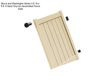 Bryce and Washington Series 4 ft. W x 5 ft. H Sand Vinyl Un-Assembled Fence Gate