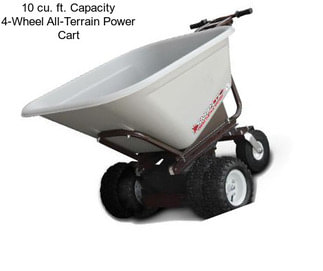 10 cu. ft. Capacity 4-Wheel All-Terrain Power Cart