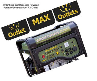 4,000/3,500-Watt Gasoline Powered Portable Generator with RV Outlet