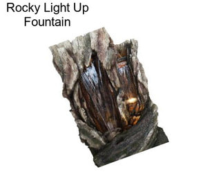 Rocky Light Up Fountain