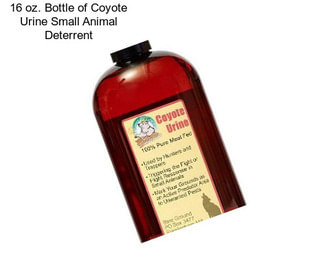 16 oz. Bottle of Coyote Urine Small Animal Deterrent