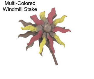 Multi-Colored Windmill Stake