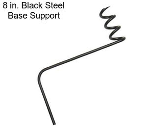 8 in. Black Steel Base Support