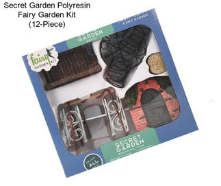 Secret Garden Polyresin Fairy Garden Kit (12-Piece)