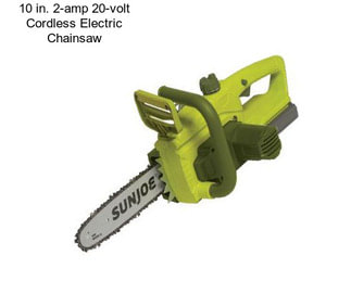 10 in. 2-amp 20-volt Cordless Electric Chainsaw