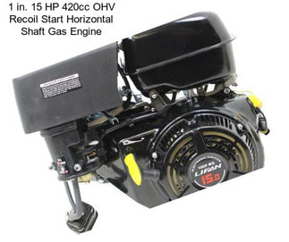 1 in. 15 HP 420cc OHV Recoil Start Horizontal Shaft Gas Engine