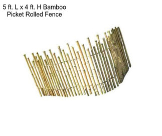 5 ft. L x 4 ft. H Bamboo Picket Rolled Fence