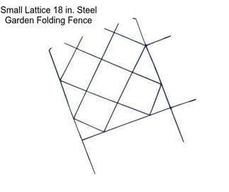 Small Lattice 18 in. Steel Garden Folding Fence