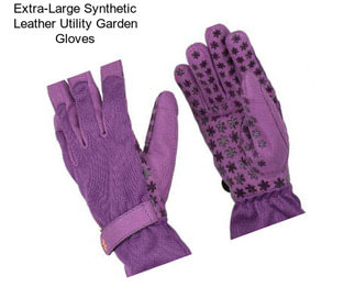 Extra-Large Synthetic Leather Utility Garden Gloves