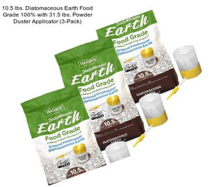 10.5 lbs. Diatomaceous Earth Food Grade 100% with 31.5 lbs. Powder Duster Applicator (3-Pack)