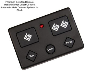 Premium 5-Button Remote Transmitter for Ghost Controls Automatic Gate Opener Systems in Black