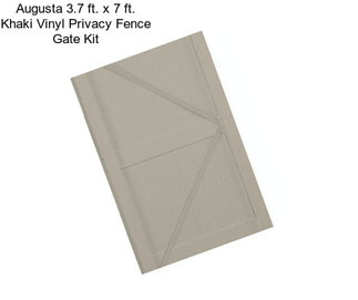Augusta 3.7 ft. x 7 ft. Khaki Vinyl Privacy Fence Gate Kit