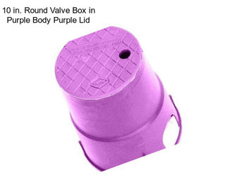 10 in. Round Valve Box in Purple Body Purple Lid