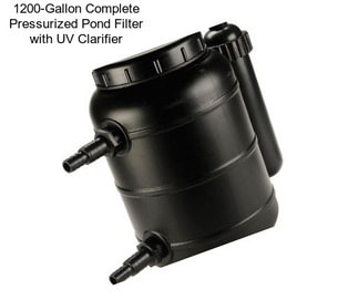 1200-Gallon Complete Pressurized Pond Filter with UV Clarifier