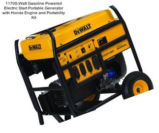 11700-Watt Gasoline Powered Electric Start Portable Generator with Honda Engine and Portability Kit