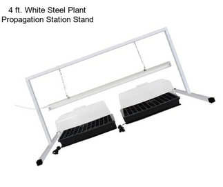 4 ft. White Steel Plant Propagation Station Stand