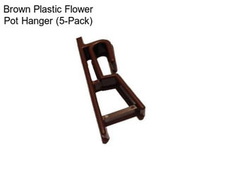 Brown Plastic Flower Pot Hanger (5-Pack)