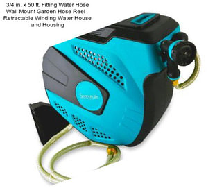 3/4 in. x 50 ft. Fitting Water Hose Wall Mount Garden Hose Reel - Retractable Winding Water House and Housing