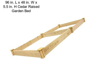 96 in. L x 48 in. W x 5.5 in. H Cedar Raised Garden Bed