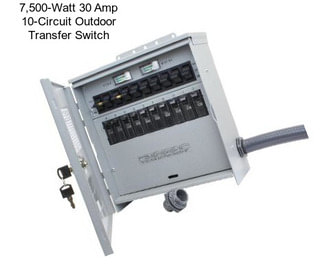 7,500-Watt 30 Amp 10-Circuit Outdoor Transfer Switch