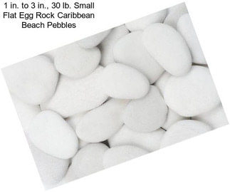 1 in. to 3 in., 30 lb. Small Flat Egg Rock Caribbean Beach Pebbles