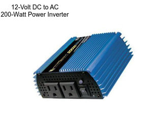 12-Volt DC to AC 200-Watt Power Inverter