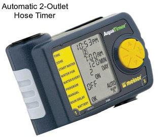 Automatic 2-Outlet Hose Timer