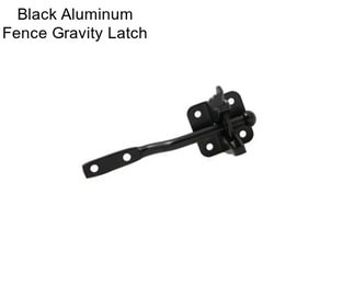 Black Aluminum Fence Gravity Latch