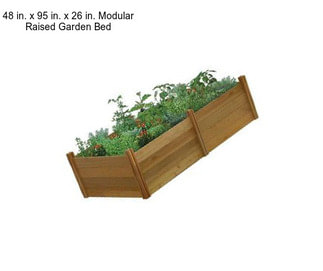 48 in. x 95 in. x 26 in. Modular Raised Garden Bed