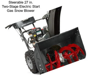 Steerable 27 in. Two-Stage Electric Start Gas Snow Blower