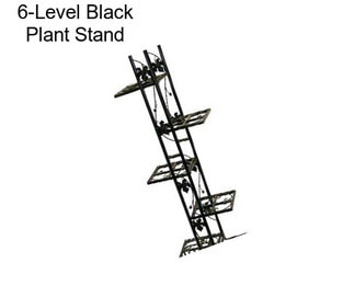 6-Level Black Plant Stand