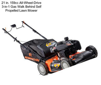 21 in. 159cc All-Wheel-Drive 3-in-1 Gas Walk Behind Self Propelled Lawn Mower