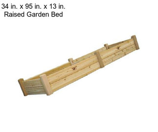 34 in. x 95 in. x 13 in. Raised Garden Bed