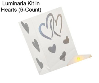 Luminaria Kit in Hearts (6-Count)