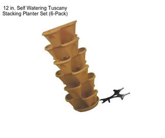 12 in. Self Watering Tuscany Stacking Planter Set (6-Pack)