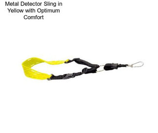 Metal Detector Sling in Yellow with Optimum Comfort