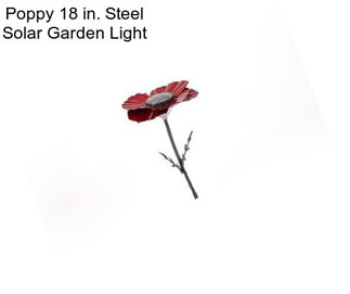 Poppy 18 in. Steel Solar Garden Light