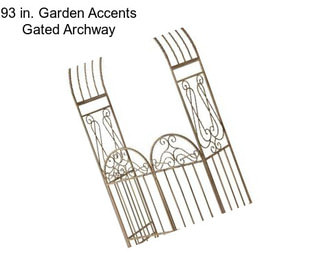 93 in. Garden Accents Gated Archway